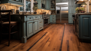Beautiful hardwood flooring in a kitchen