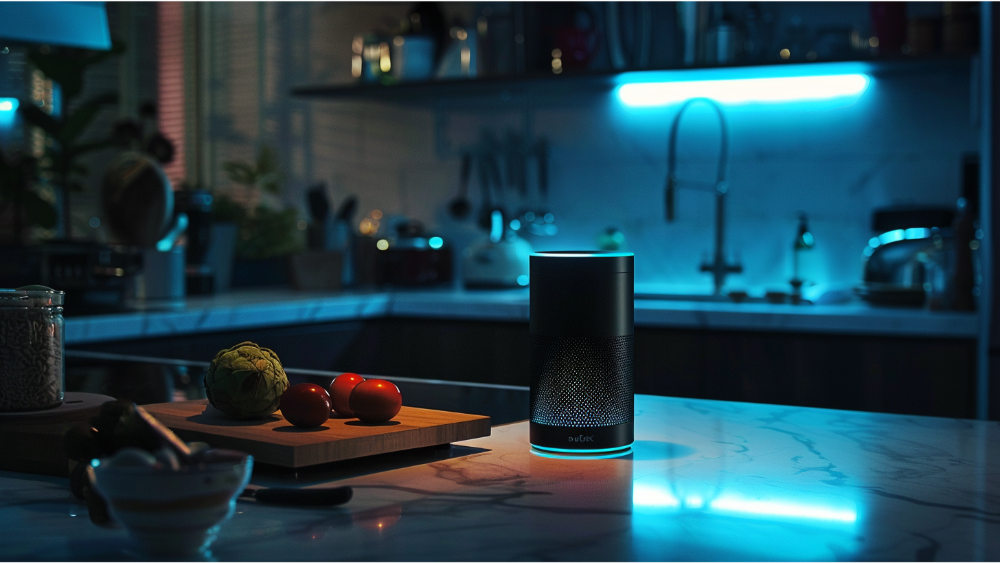 A smart device in the kitchen