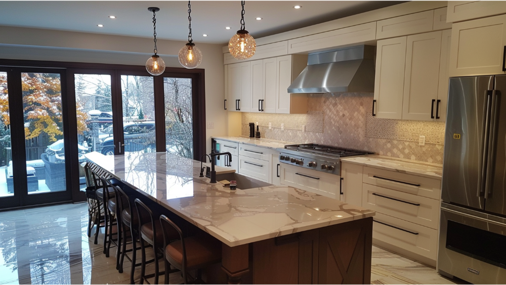 A kitchen remodel