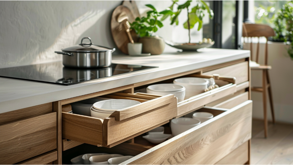 Storage space in the kitchen